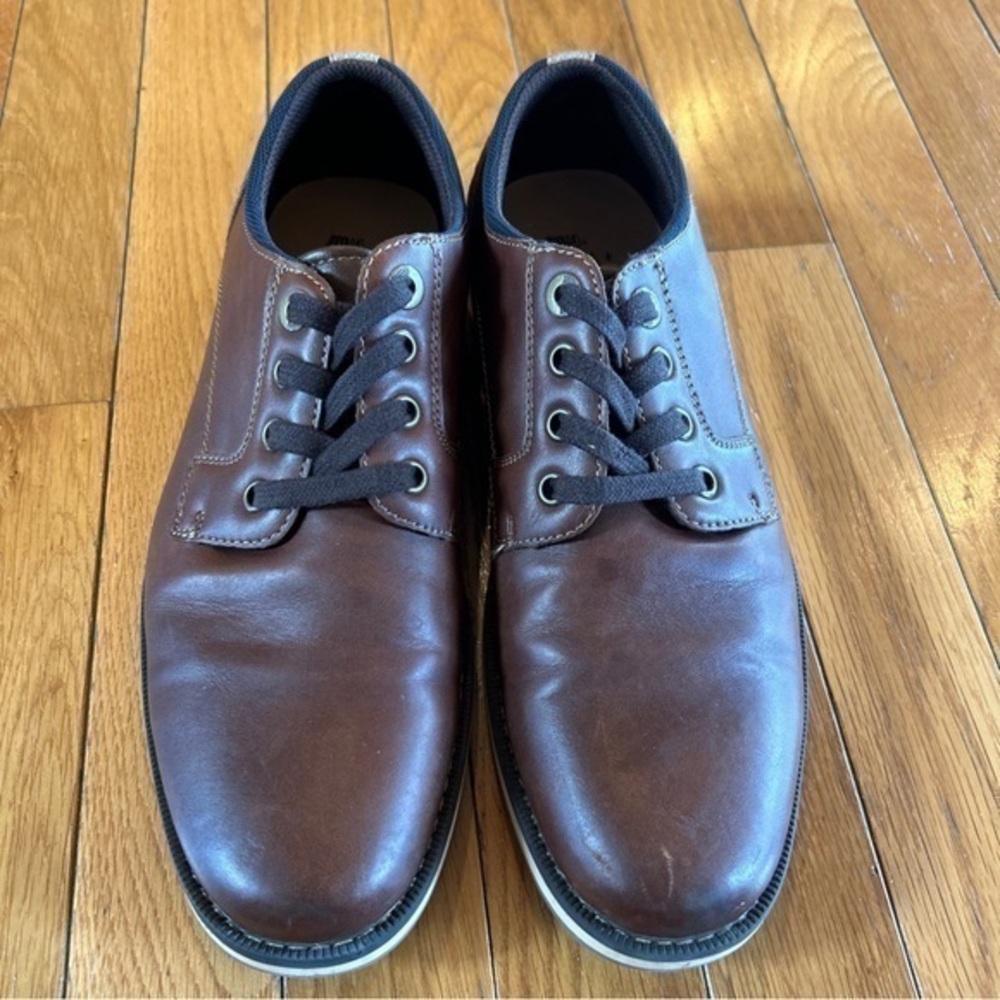 Sonoma Mens Size 8 Hayden Brown Lace Up Loafer Shoes Casual Work Church School